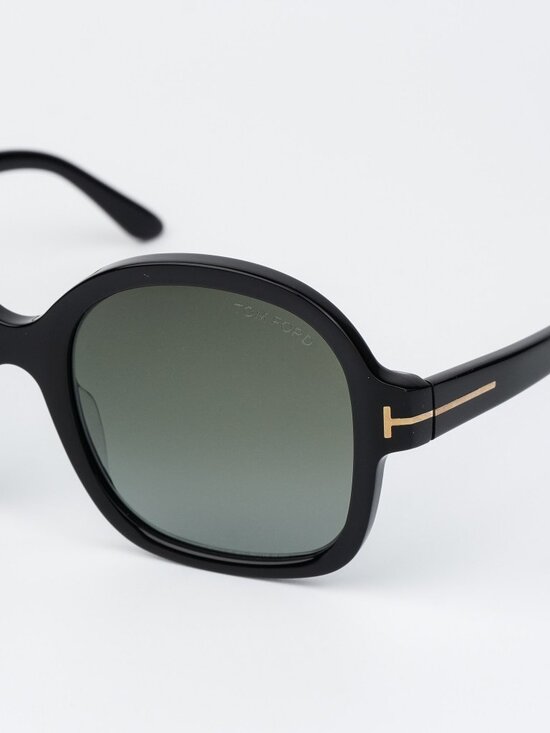 Tom Ford HANLEY Women Sunglasses Black Smoke Gradient Oversized FT1034/S 01B